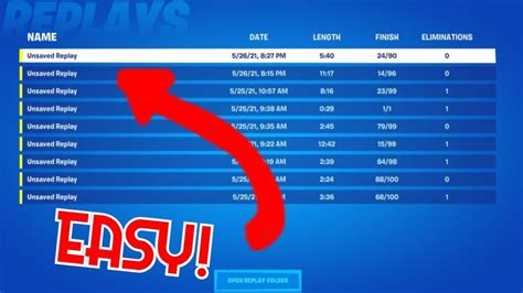 replays fortnite.